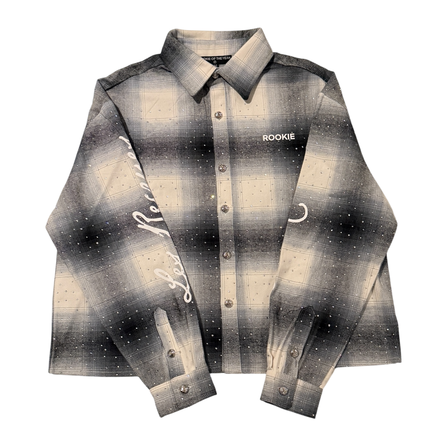 COOL GRAY ICED OUT FLANNEL