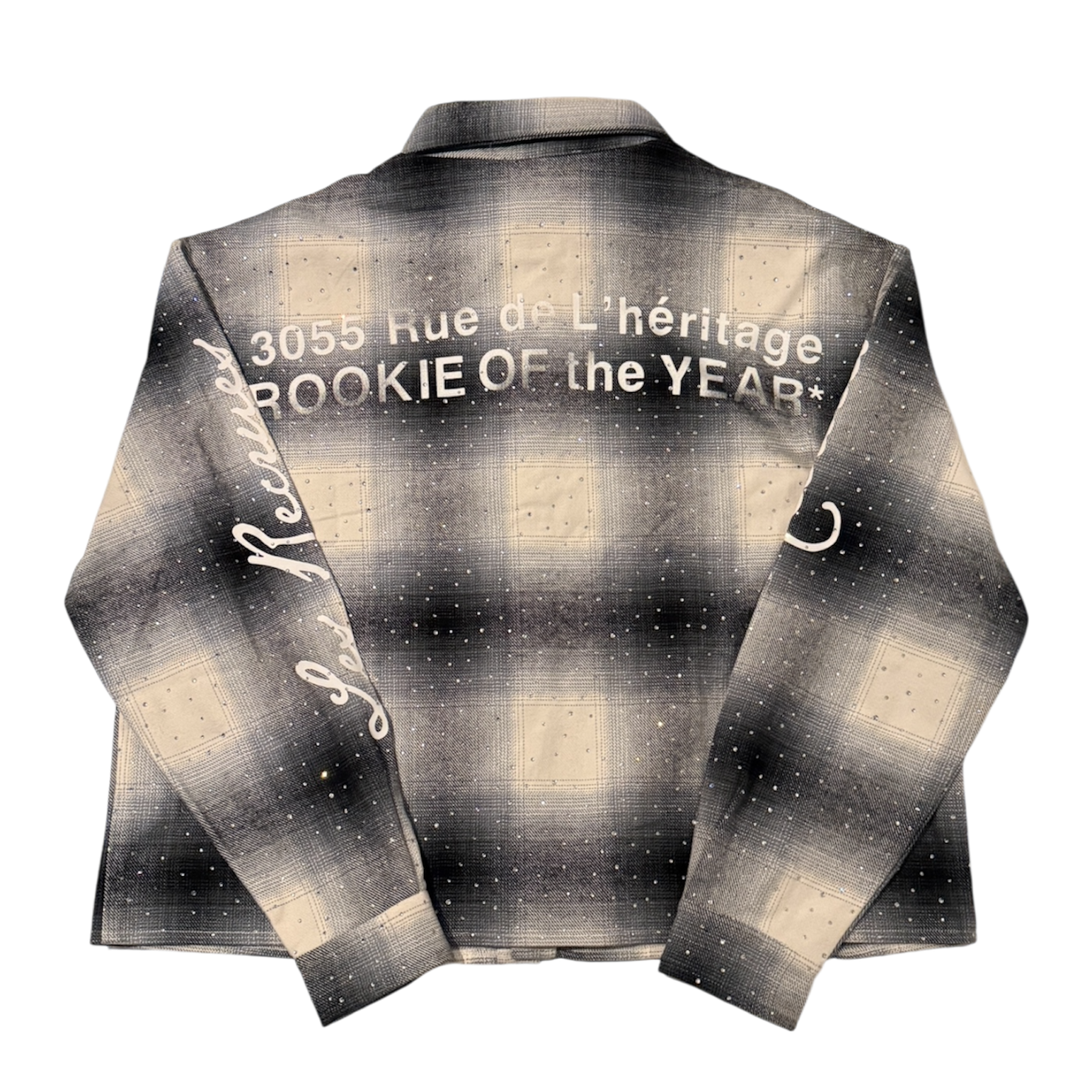 COOL GRAY ICED OUT FLANNEL