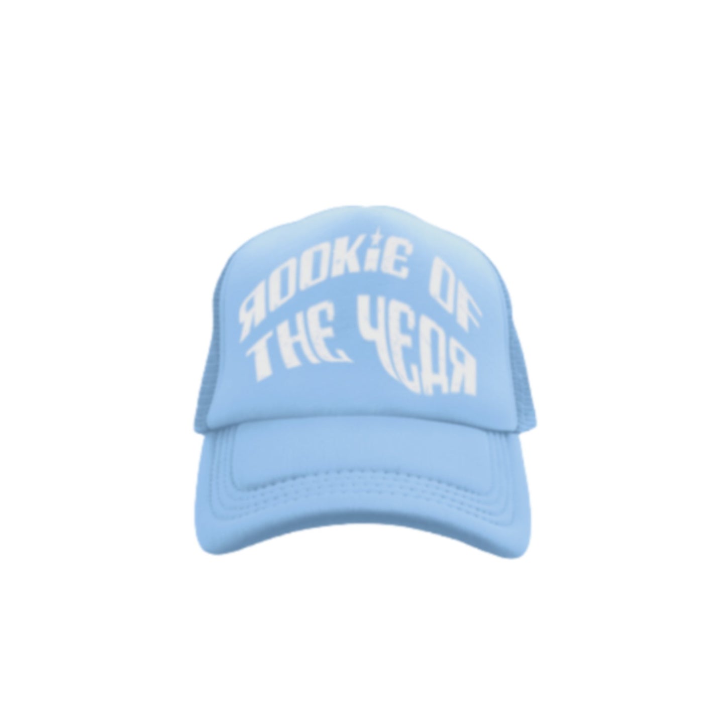 BABY BLUE TRUCKER HAT - ROOKIE OF THE YEAR