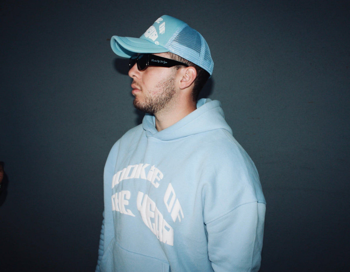 Baby Blue Trucker Hat by Rookie of the Year, view 3